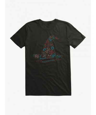 Harry Potter Sorting Hat Cute Sketches Logo T-Shirt $7.46 Merchandises