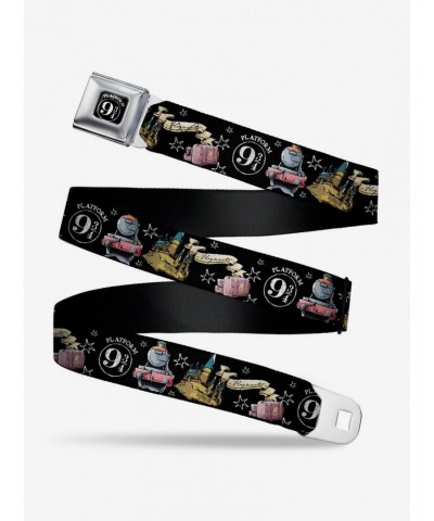 Harry Potter Platform 9/34 Collage Seatbelt Belt $11.45 Belts