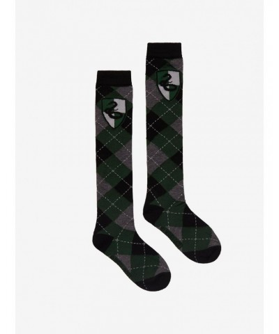 Harry Potter Slytherin Argyle Knee-High Socks $2.77 Socks
