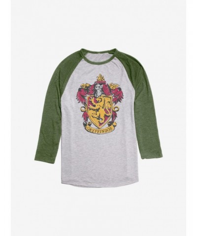 Harry Potter Hufflepuff Uniform Emblem Raglan $7.40 Raglans