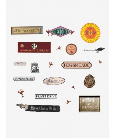 Harry Potter Signs Peel And Stick Wall Decals $9.07 Decals