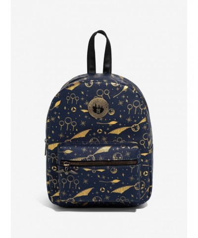 Harry Potter Navy & Gold Quidditch Mini Backpack $15.45 Backpacks