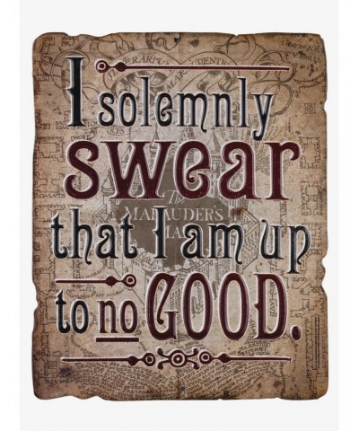 Harry Potter "I Solemnly Swear" Embossed Sign $5.86 Door Signs