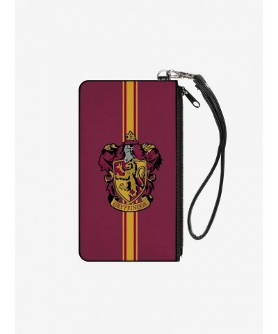Harry Potter Gryffindor Crest Wallet Canvas Zip Clutch $6.27 Clutches