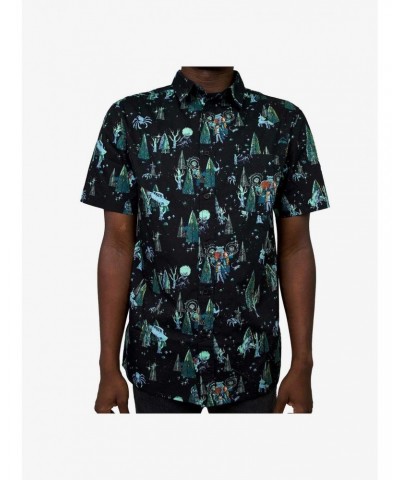 Harry Potter The Forbidden Forest Woven Button-Up $17.60 Button-Up