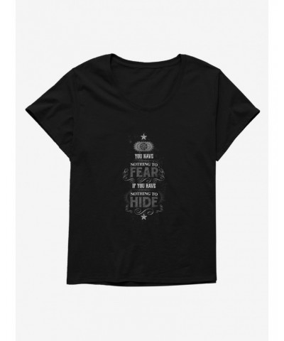 Harry Potter Nothing To Fear Girls T-Shirt Plus Size $10.87 T-Shirts